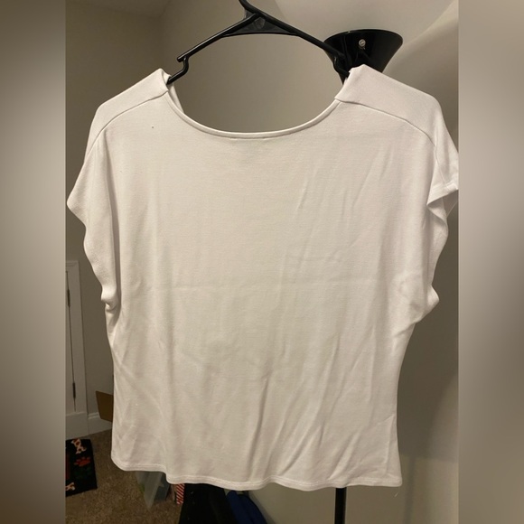 Halogen White Knot-Front Top - Picture 2 of 4